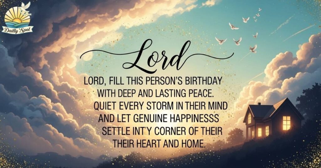 Birthday Prayer for Peace