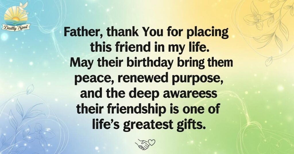 Birthday Prayer for a Close Friend