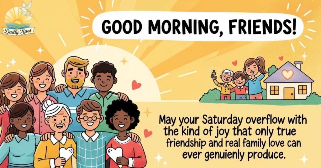 Good Morning Saturday Blessings for Friends and Family