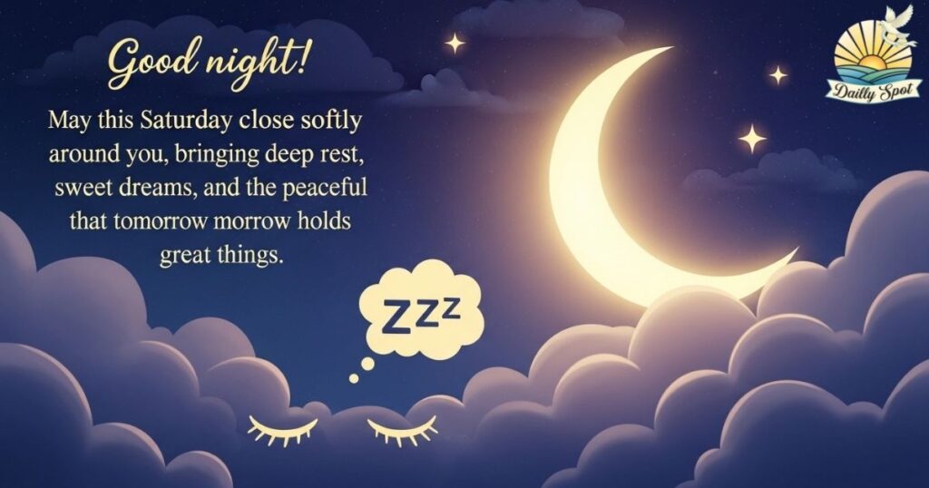 Good Night Saturday Blessings