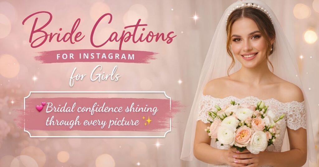 Bride Captions for Instagram for Girls