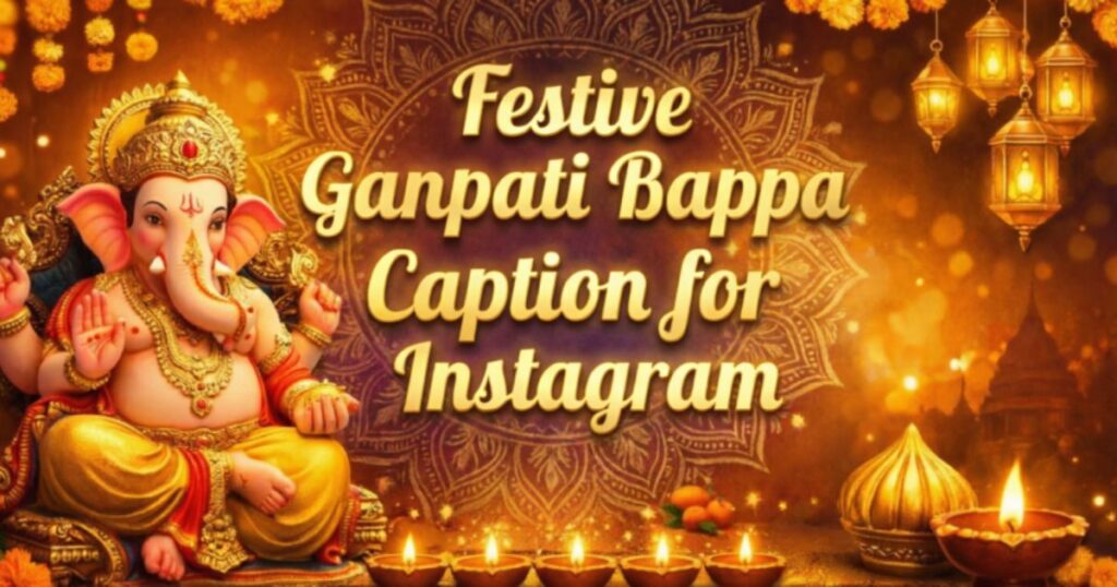 Festive Ganpati Bappa Caption for Instagram