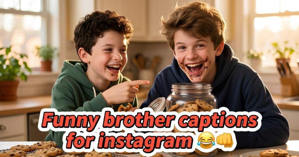 Funny brother captions for instagram