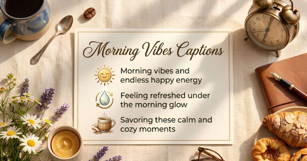 Morning Vibes Captions