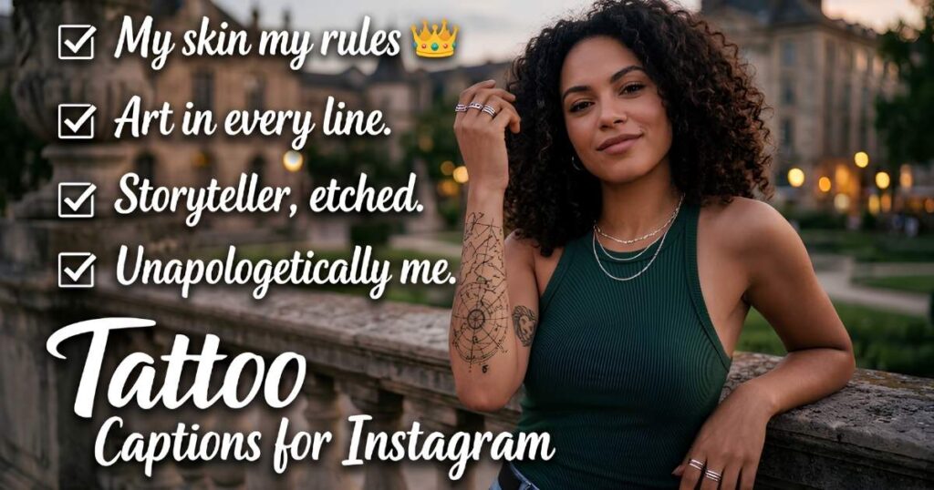 Short Tattoo Captions for Instagram