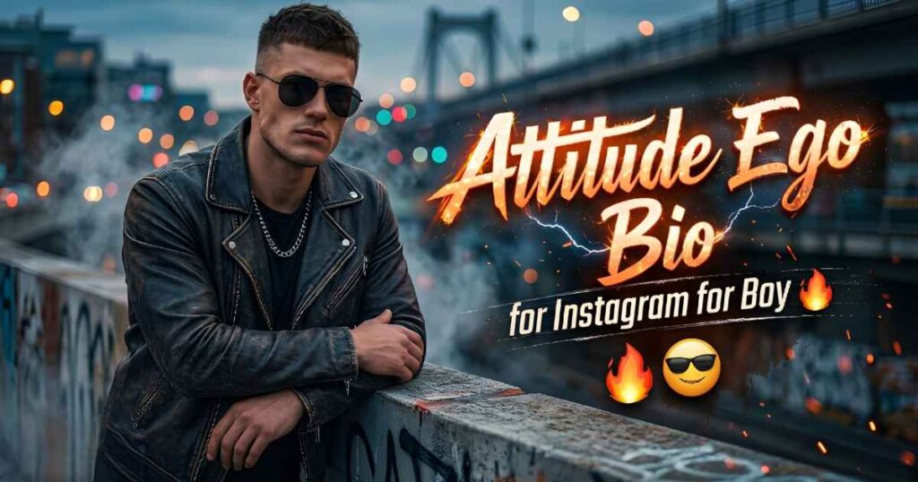 Attitude Ego Bio for Instagram for Boy