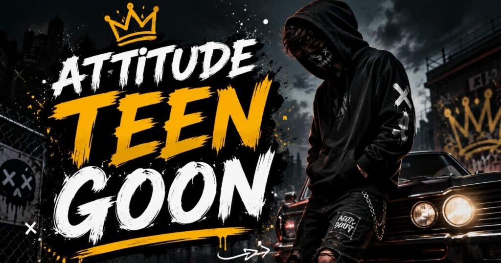 Attitude Teen Goon Captions
