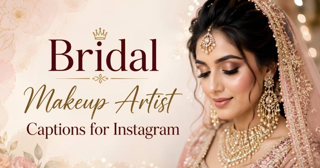 Bridal Makeup Artist Captions for Instagram