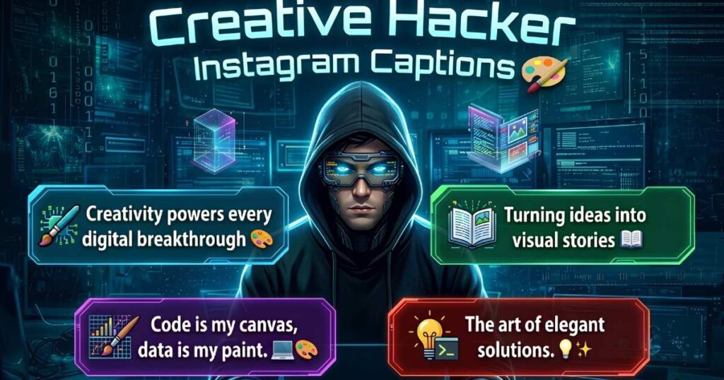 Creative Hacker Instagram Captions