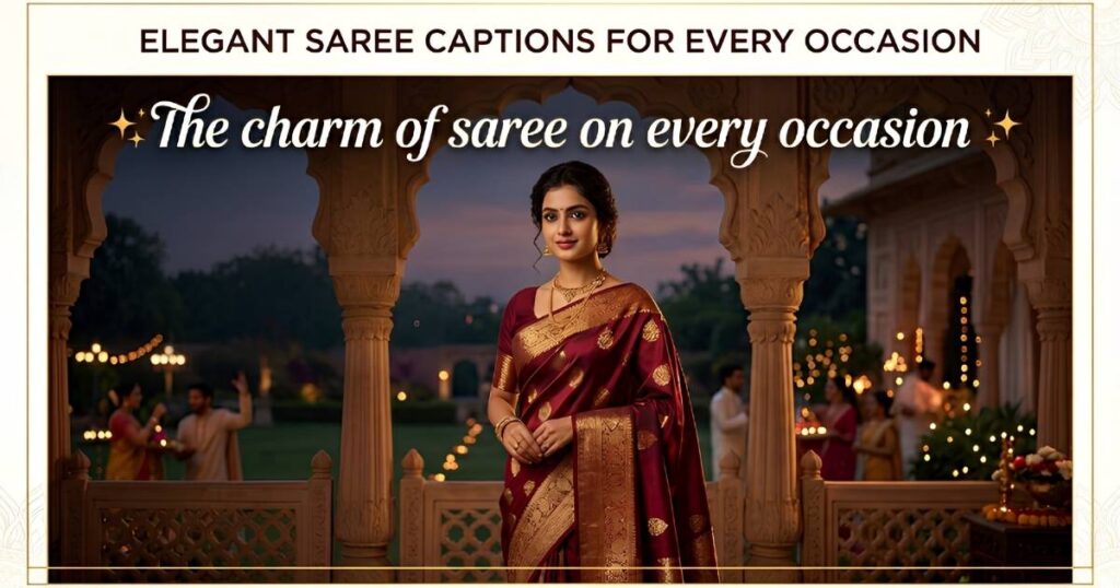 Elegant Saree Captions For Every Occasion