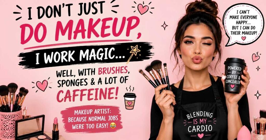 Funny Makeup Artist Captions for Instagram