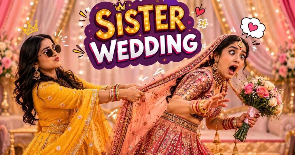 Funny Sister Wedding Captions for Instagram