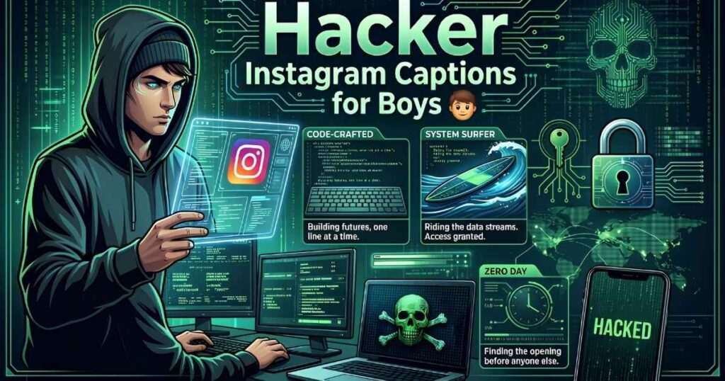 Hacker Instagram Captions for Boys