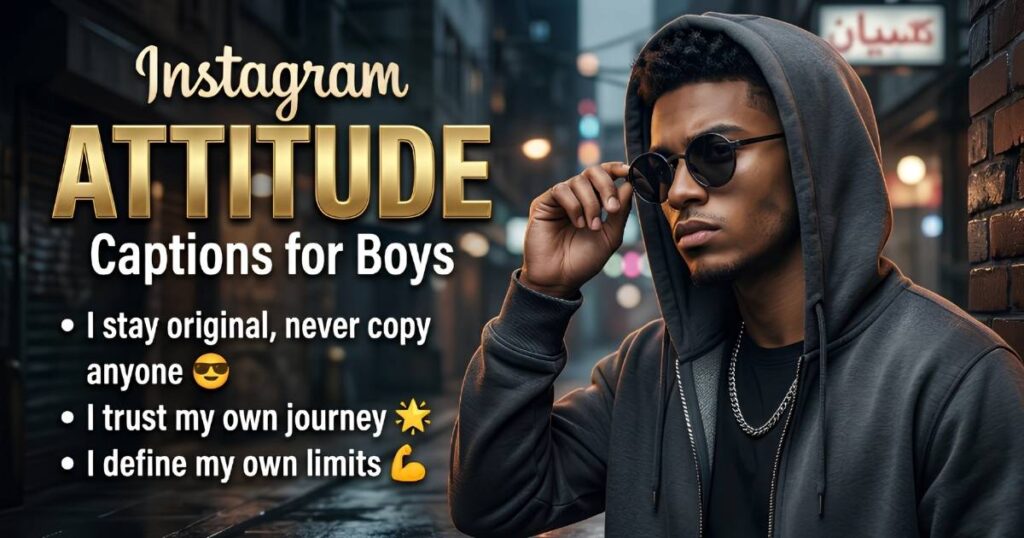 Instagram Attitude Captions for Boys