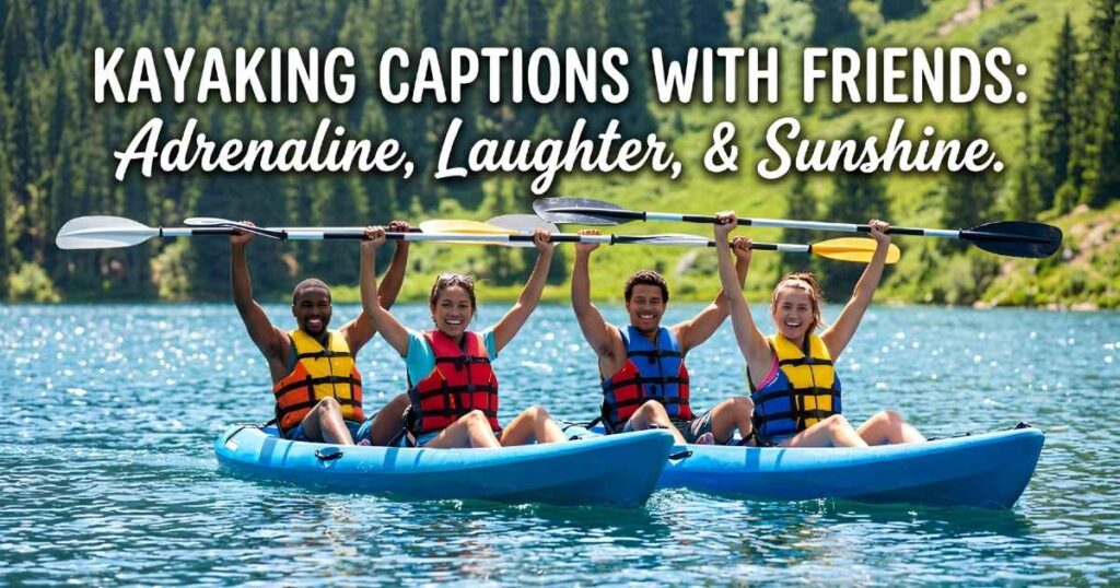 Kayaking Captions with Friends