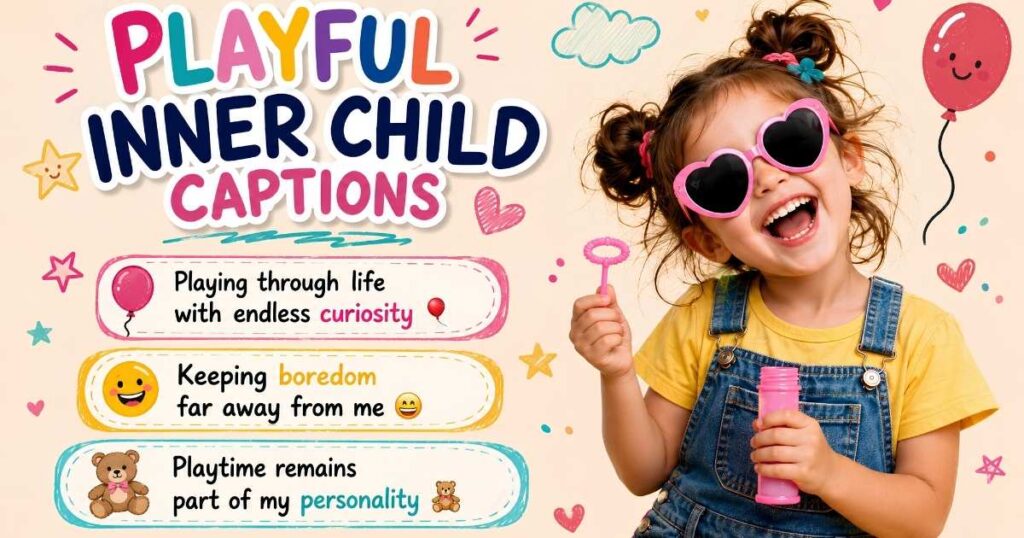 Playful Inner Child Captions