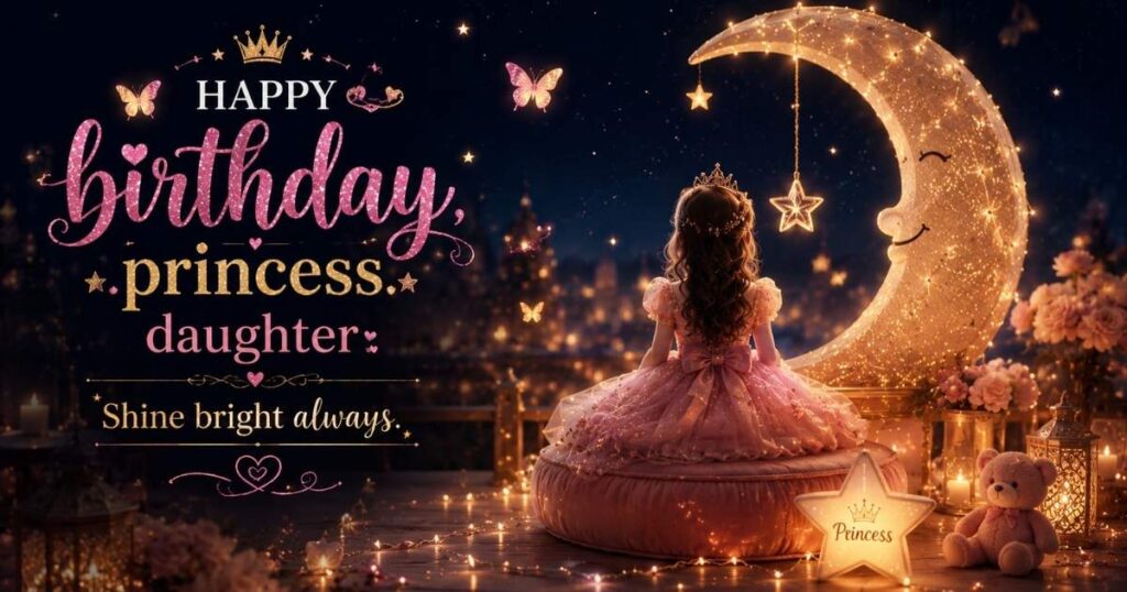 Short Birthday Wishes for Princess Daughter