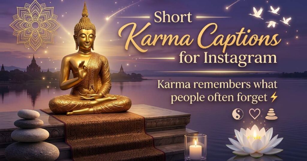 Short Karma Captions for Instagram