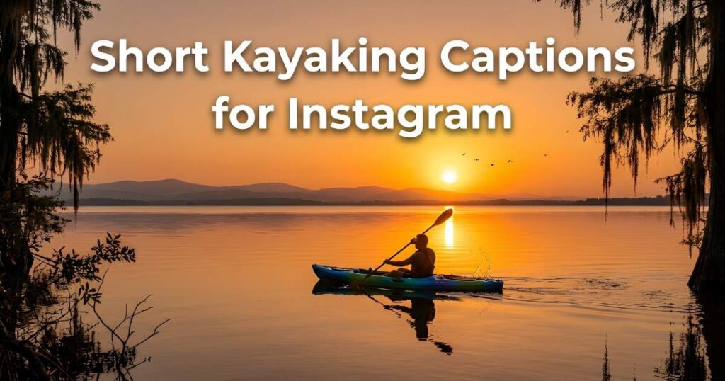 Short Kayaking Captions for Instagram
