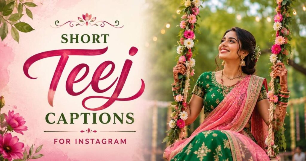 Short Teej Captions for Instagram