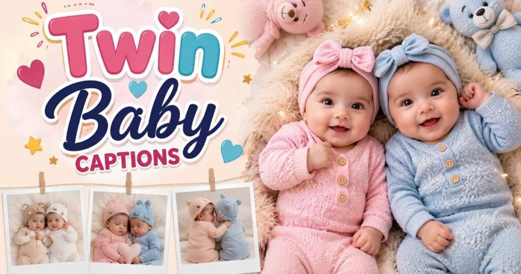 Twin Baby Captions