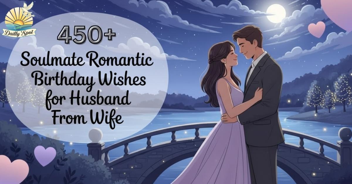 Soulmate Romantic Birthday Wishes for Husband From Wife