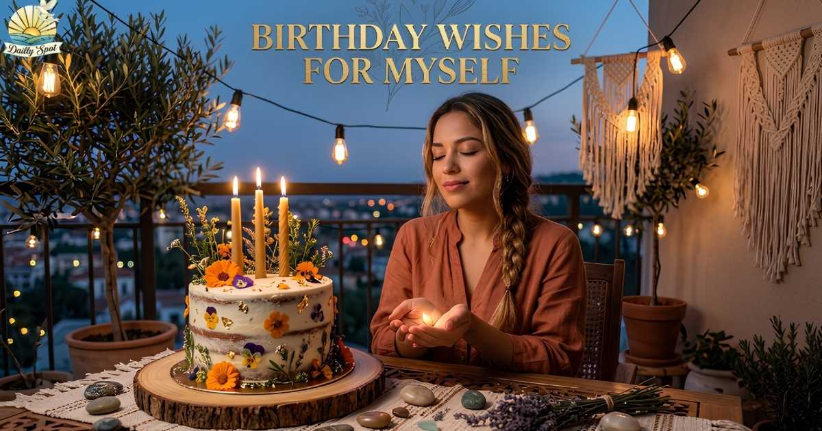 Birthday Wishes for Myself: 320+ Touching, Inspiring & Heartfelt Messages
