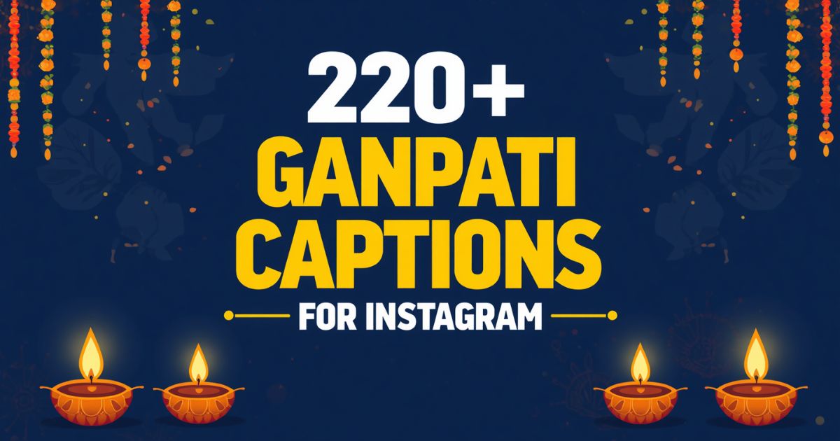 220+ Ganpati Captions For Instagram – Ganpati Bappa Captions