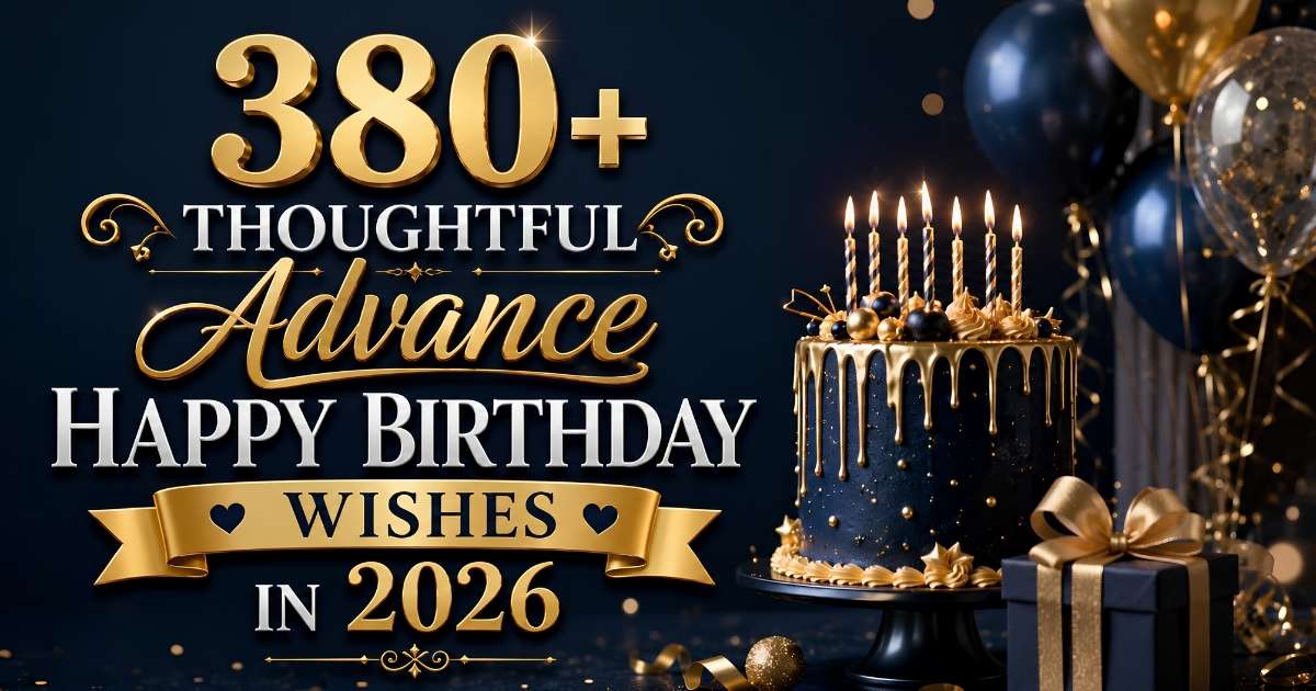 380+ Thoughtful Advance Happy Birthday Wishes in 2026