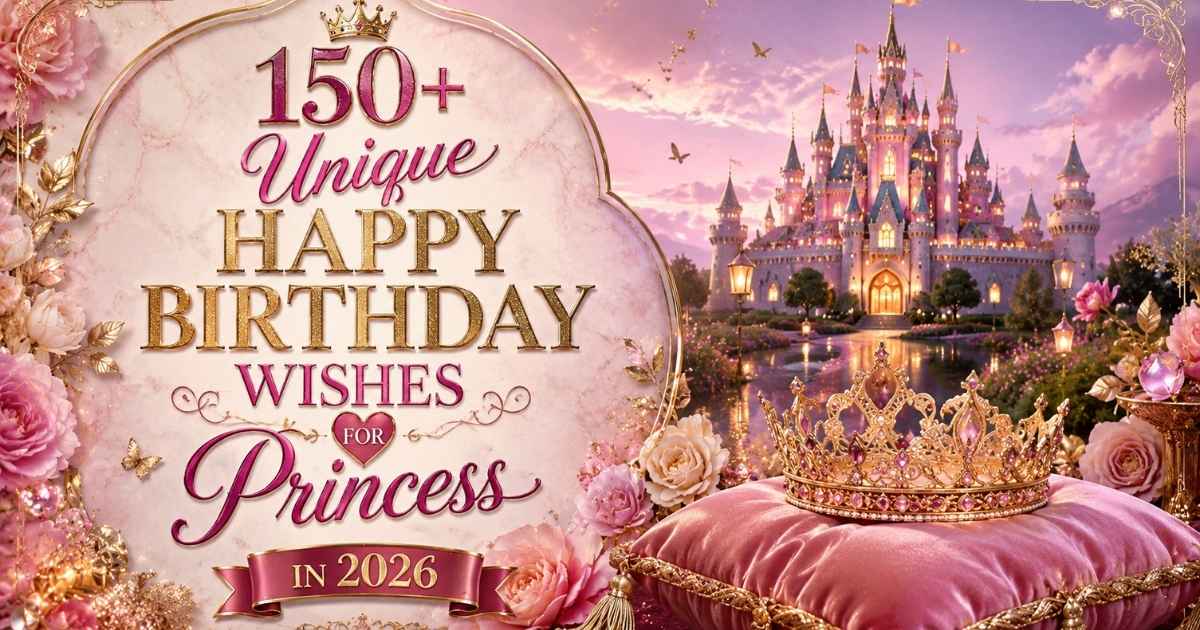 150+ Unique Happy Birthday Wishes for Princess in 2026