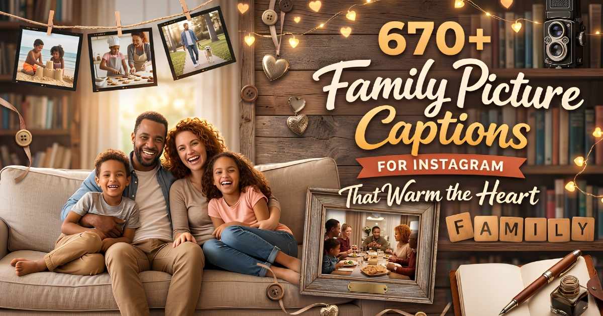 670+ Family Picture Captions for Instagram That Warm the Heart