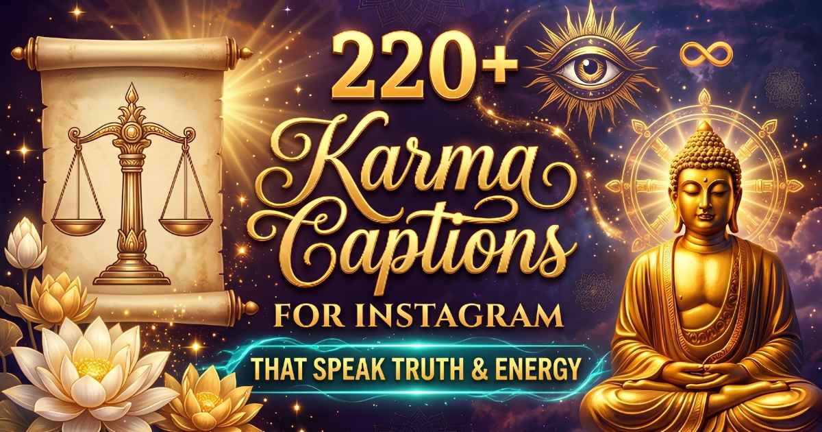 220+ Karma Captions for Instagram That Speak Truth & Energy