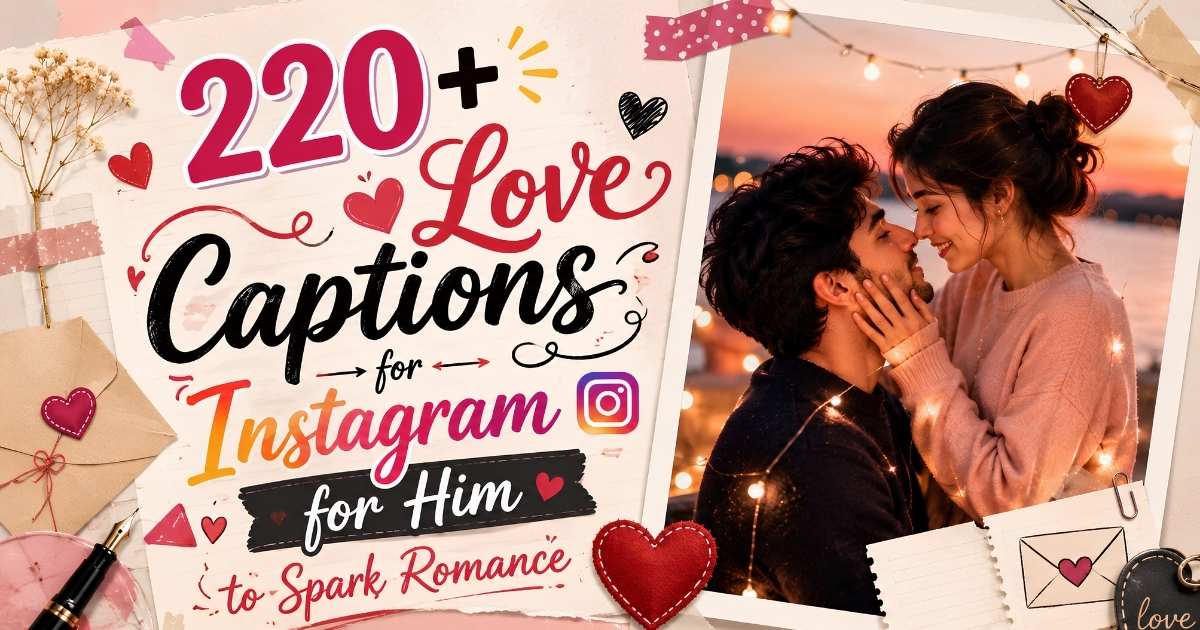 220+ Love Captions for Instagram for Him to Spark Romance