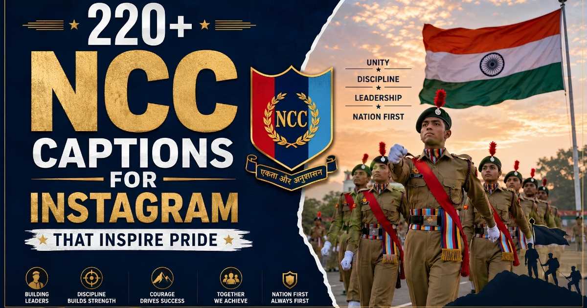 220+ NCC Captions for Instagram That Inspire Pride