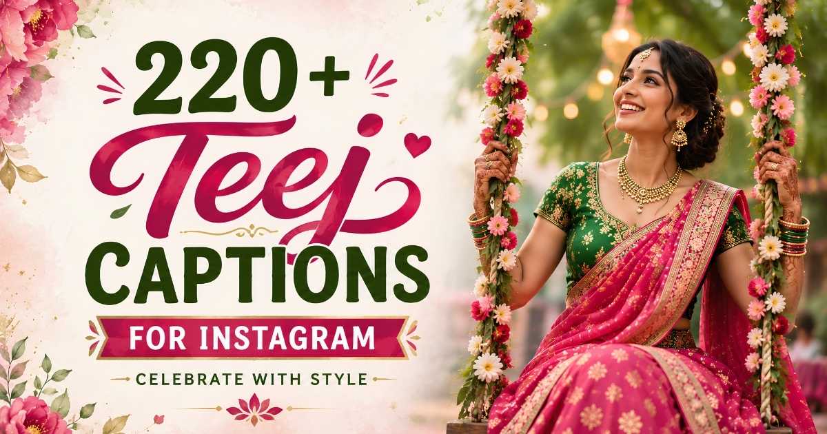220+ Teej Captions for Instagram | Celebrate with Style