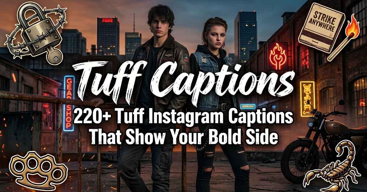 220+ Tuff Instagram Captions That Show Your Bold Side
